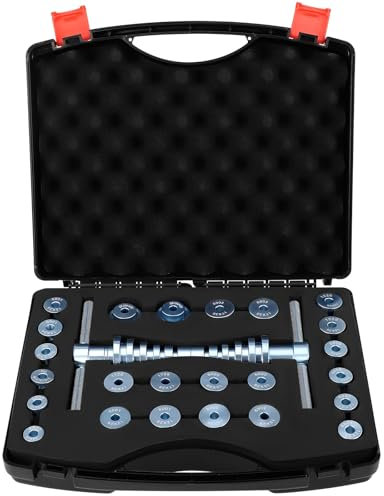 Kit D'Outils Pour Roulements De Vélo, Kit De Presse Pour Roulements De Vélo,Avec Boîte De Rangement,En Alliage D'Aluminium,Outil D'Installation De Roulement Intérieur, Outil De Montage De Moyeu Vtt
