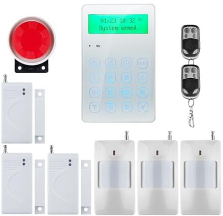 Sistema di allarme per la sicurezza domestica, Smart Alarm Touch Sistemi di allarme GSM wireless Sicurezza domestica Segnale wireless 850/900/1800/1900 MHz per la sicurezza domestica e la sicurezza de