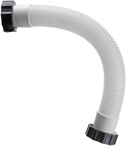 16 Zoll Länge Pool-Schlauch für Intex Sandfilterpumpe, 3,8 cm Durchmesser Schwimmbecken Sandfilterpumpe Schlauch Ersatzteil 11388 11535 (1er Pack)