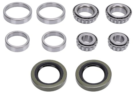 Kit roulement remorque LM11949 LM11910 LM67048 LM67010 kit de reconstruction roue remorque avec protecteur roulement professionnel acier chromé pour essieux moye roue remorque