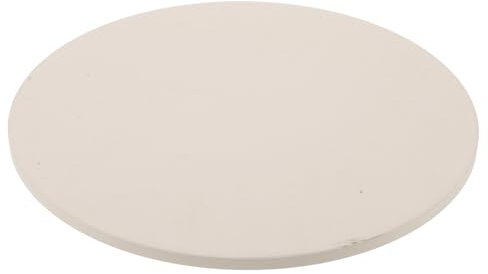 TOPPERFUN Oven Stone Baking Pan Cordierite Pizza Cooking Trays Round Heavy Duty Pizza Pan Non-Slip Grip