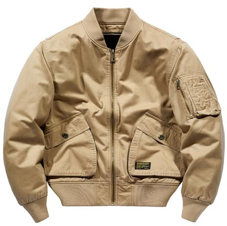 Giacca Estiva Uomo, Bomber Estivo Uomo, Giubbotto da Aviatore Leggero Iacca Tattica Militare Casual Sportiva Maniche Lunghe Zip Collo Alto Giacca da Baseball Uomo per Uomo Ragazzo Primavera
