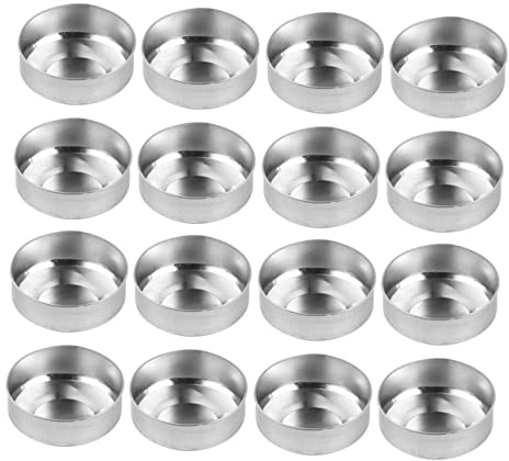 OSALADI 300 Piezas de Latas Redondas de Aluminio para Velas de Té, Base para Velas Hechas a Mano sin Grietas, Diseño Práctico y Elegante para Manualidades DIY