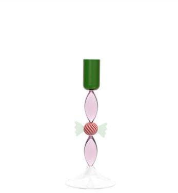 Candeliere caramella verde e rosso schiaccianoci