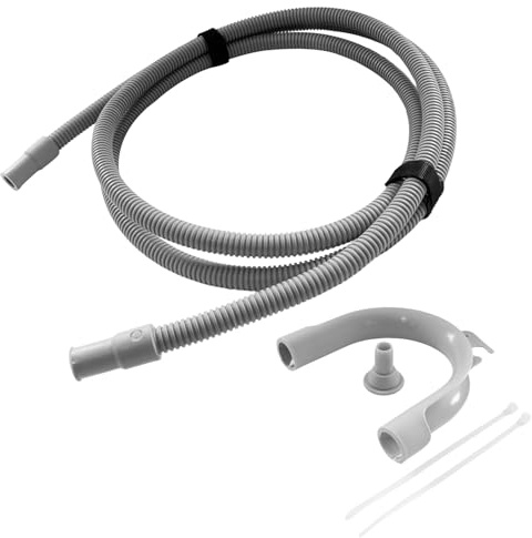 Reliapart Tumble Dryer Drain Hose Kit Compatible for Bosch Heat Pump And Condenser Dryer Models Condensate Water Outlet Hose 2m Drain Connection Kit 12013826 Dryer Replacement