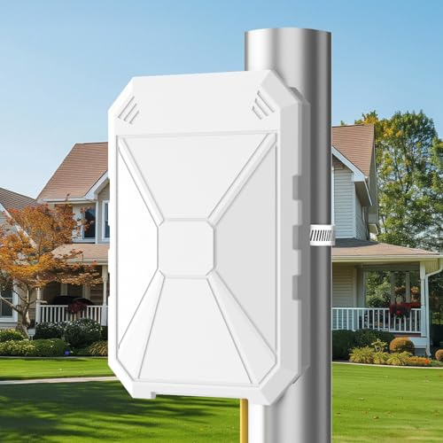 N300 Outdoor WiFi Ripetitore Antenna Incorporata Amplificatore WLAN Outdoor Lungo Viaggio a distanza IP67 Resistente alle intemperie, Amplificatore Supporta con PoE, Modalità AP/Router/Ripetitore