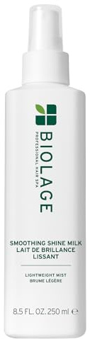Biolage Smooth Shine Milk - Smoothing Leave-In Spray, Adds Shine, Reduces Frizz, Lightweight Hold, Styling Primer, Vegan & Paraben-Free
