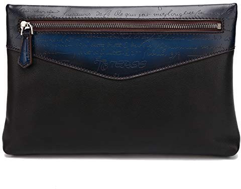 TERSE Handgelenktasche Herren Leder Clutch Tasche Casual Business Wasserdichte Handtasche für Männer