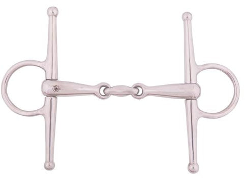 BR doppelt gebrochene Knebeltrense 18 mm - Size 13.5