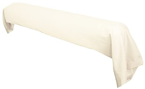 Linnea Taie de traversin uni 230X43 cm 100% Coton Alto Crème