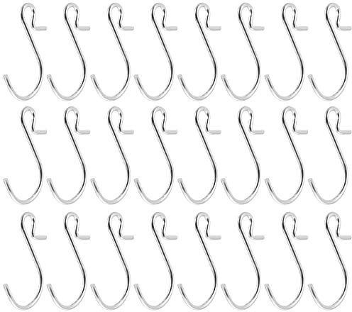 Cabilock 100pcs Stainless Steel s Type Hooks Rustproof Heavy Duty Wall Hooks for Hanging
