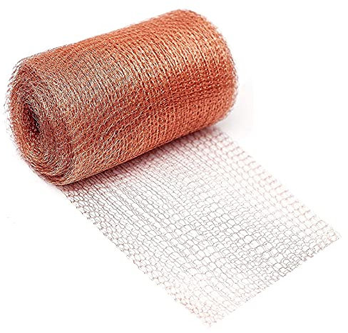 Hifrom Kupferband Gegen Schnecken, Kupfernetz Schneckenzaun, Kupfergeflecht Schneckenschutz, Pflanzenschutz Obstbaumnetz, Kupferwolle für Garten Schneckenabwehr von Setzlingen und Samen (3m)