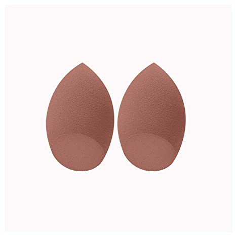 HANRUO Makeupsvamp puder puff sminkverktyg komplexion svamp (färg: 2 st A-kaffe)