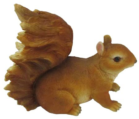 AC-Déco Dekofigur für Innen- und Außenbereich, Eichhörnchen, Größe L, Höhe 18,3 cm