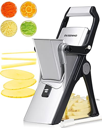 Gemüseschneider Gemüsehobel Mandoline Slicer Kartoffelschneider - Einfach zu Benutzen - Würfelschneider - Julienner - Multischneider
