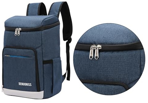YOUNAFEN Kühlrucksack 12 Dosen Isolierte Auslaufsichere Kühltasche Große Kapazität Kühlrucksack Wasserdichter Rucksack für Reisen Wandern