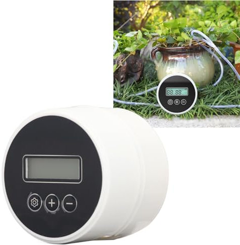 Sistema De Riego Automático LCD, Bomba De Agua Con Temporizador Para Plantas De Interior Alimentada Por USB O Batería, Dispositivos De Riego De Plantas De Jardín Con Riego Por Goteo Inteligente