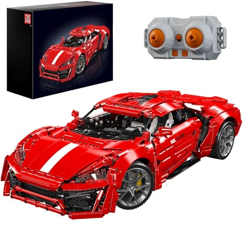 Mould King 13190 Technik Speed Champion Ferngesteuert Supersportwagen Bausteine Rennwagen Klemmbausteine Modell Sammlerauto Bausätze für Fans(4070 Teile)