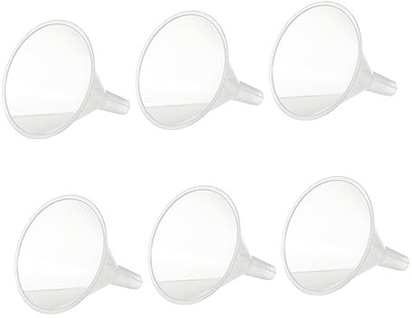 COLLBATH Set Di 6 Piccoli Imbuti Di Mini Imbuto Per Olio Liquido Strumenti Da Laboratorio Sicuri E Resistenti