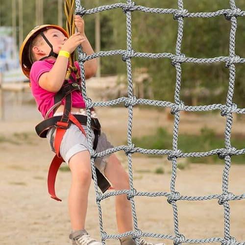 Kletternetz kinder outdoor Sicherheitsschutznetz, Kletternetze for Kinder, körperliches Training, Seilkletternetz for Outdoor-Sportarten für Freiensport-Entwicklungstraining, Garten,Outdo(1*3m(3.3*9.9