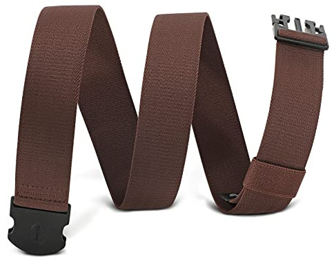 WHIPPY Elastischer Gürtel Herren Verstellbarer Outdoor Stretchgürtel Unisex Arbeitsgürtel für Damen Herren Stoffgürtel mit Kunststoffschnalle