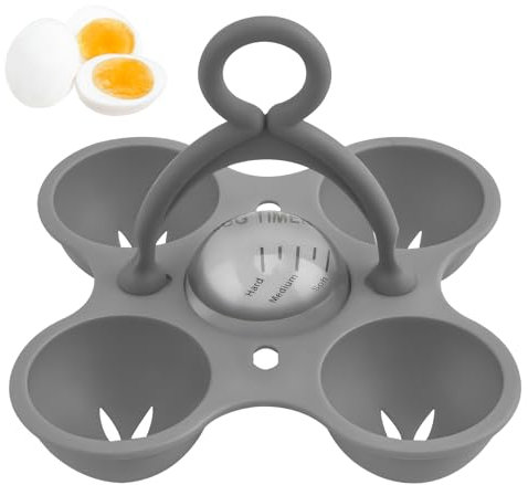 Eieruhr Zum Mitkochen | Egg Timer Aus Lebensmittelechtem Harz,BPA-frei | Wiederverwendbar Eieruhren | Farbwechselanzeige Eieruhr Lustig,Hält 4 Eier,Geschenke Für Weihnachten,Halloween (1STK)