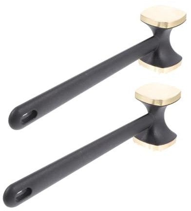Alipis 2pezzi Martelli per Inossidabile Inteneritore Doppio Lato per Bistecche e Pollame Strumenti da Cucina Pratici e Resistenti