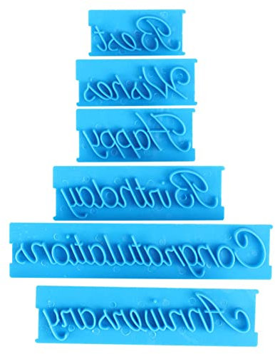 Cortadores de Galletas del Alfabeto, Moldes de Letras para Chocolate, 3 Juegos de Moldes de Letras para Fondant, Molde de Impresión para Decoración de Pasteles, Grabador de
