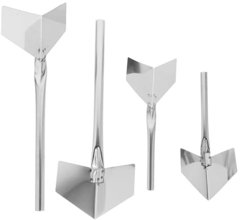 Corner Trowel Set, 4 Pcs Stainless Steel Inner and Outer Corner Trowel, Drywall Corner Shaping Tool for Building Supplies, Lining Plastering Trowel Angled Hand Tool for Home and Industrial