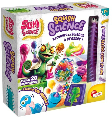 Lisciani SLUMI Science Squishy Science - Kit esperimenti scientifici per bambini dai 6 anni - Kit scientifico sensoriale fai da te - Produzione giocattolo Squishy - Attività chimica