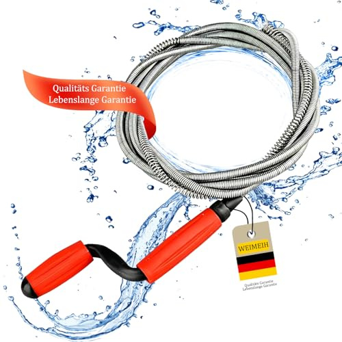 Drain Snake, Drain Sink Unblocker Auger, 10 Feet Plumbing Snake Feed Flexible Hair Drain Clog Remover for Kitchen, Bathrom and Shower Sink