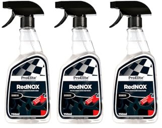 RedNOX Flugrostentferner & Felgenreiniger – 3x 750 ml – für Auto, Motorrad & Felgen, säurefrei, mit Farbumschlag – entfernt Bremsstaub, Flugrost & Metallrückstände