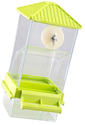 Distributeur automatique de nourriture pour perroquets avec grand espace de rangement et entretien facile