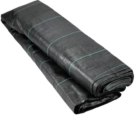 DIWAL Telo Pacciamatura Rotolo Telo Pacciamante Barriera Erbacce Geotessile UV Resistente Copertura Terreno per Giardino, Orto, Terrazze, Vialetti, Aiuole, Esterni, Paesaggistica(1m x 50m)