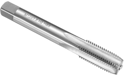 QUARKZMAN Metrisk handgängtapp M13 x 1,5, HSS6542(M2) gängskärare, högerhänt, mittskärare för gjutjärn, koppar, plast