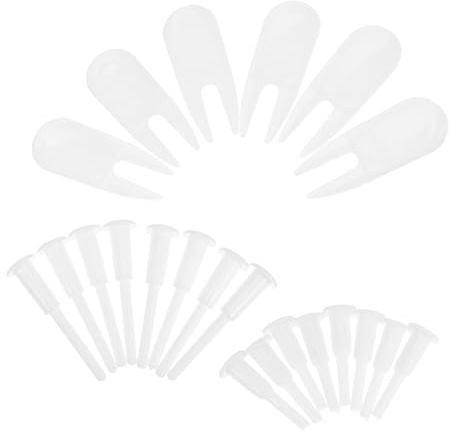 Healeved Kit de 22 Pièces Bouchons de Rechange en Plastique pour Ballon Gonflable Bouchon Anti-Fuite Longs et Courts pour Ballon de Yoga Accessoire Fitness à Domicile