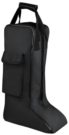 Milageto Housse de Rangement pour Bottes d'Équitation, Sac de Transport Imperméable en Tissu Oxford, avec Poignée Solide, Poche Frontale, pour Voyage, Camping et Sports Extérieurs