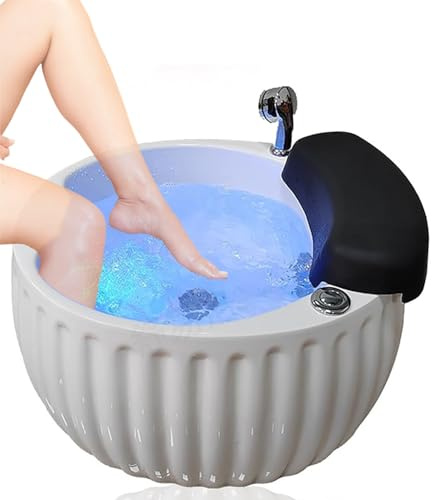 Foot Spa Massager, Portable Foot Soak Bathtub with Heat and Massage Function, Automatic Drain Pump, Large Foot Bath Tub