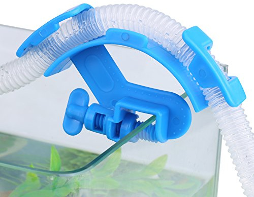 Aquarium Hose Holder, Adjustable Mounting Clip Water Pipe for Mount Tube Plastic Fish Tank Filter and Water Filtration Fixed Clamp Clip