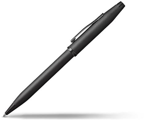 Cross Century II Kugelschreiber (Strichstäke M, Schreibfarbe: schwarz, inkl. Premium Geschenkbox) schwarz strukturiert