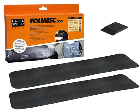 Foliatec 3425 Lack Schutzfolie: optimaler Schutz vor Kratzern und Abrieb im Einstiegsbereich, Maße 12 x 45 cm, Schwarz