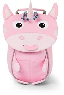 Affenzahn Kleiner Freund Kindergarten-Rucksack für 1-3 Jährige Ergonomisch Reflektierend Ziehzunge mit Namensschild Einhorn
