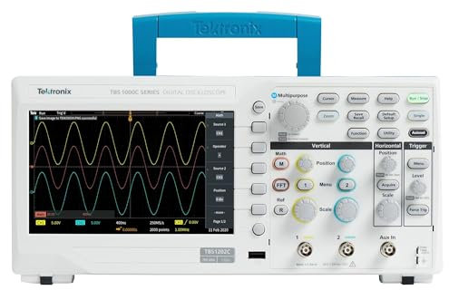 Tektronix TBS1102C Oscilloscope numérique 100 MHz 1 GSa/s 20 kpts 8 bits 1 pièce