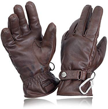 PEARLWOOD Herren Winterhandschuhe HOOKER I aus RINDLEDER I Braun Größe L