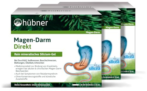 3 x Hübner Silicea Magen-Darm Direct, 3 x 30 Sticks (1350 ml)