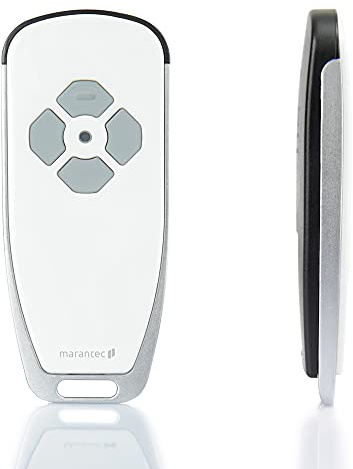 Marantec Digital 663 Handsender 868 MHz, 3-Kanal Funk-Fernbedienung/Garagenöffner für Marantec Garagentorantriebe, Weiß