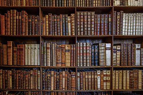 Renaiss 3x2m Bücherregal Hintergrund Weicher Stoff Holz Bibliothek Bücherregal Fotografie Hintergrund Schule Bücher Sammlung Zauberbuch Studenten Erwachsene Künstlerische Fotostudio Requisiten