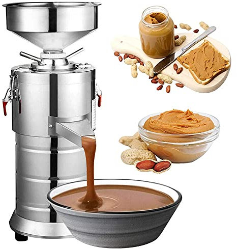 Peanut Butter Maker Machine 1100W Stainless Steel Nut Butter Machine for Groundnut, Almond, Cashew Nut and Sesame - Commercial & Home Use