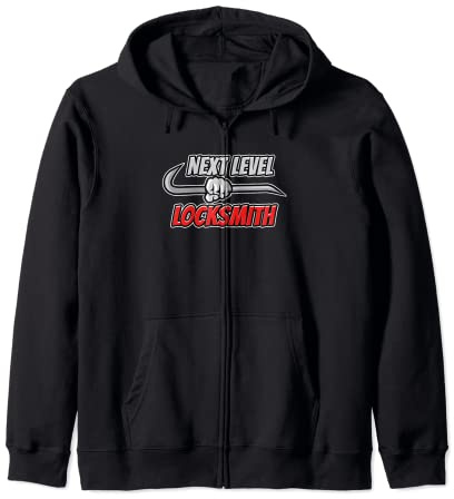 Next Levels Locksmith Crowbar Locksmith Lock Legend Zip Hoodie