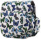 QIYWFA Funda protectora instantánea compatible con Fujifilm Instax Mini 12/11/9/8/8+ cámara instantánea con funda y correa de hombro desmontable (azul verde), Blanco, Bolso bandolera